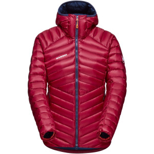 Red hooded jacket women's top